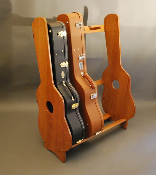 Wooden guitar case racks, plain wood plaque, primary school woodwork 